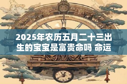 2025年农历五月二十三出生的宝宝是富贵命吗 命运好吗