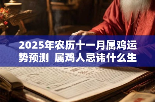 2025年农历十一月属鸡运势预测  属鸡人忌讳什么生肖