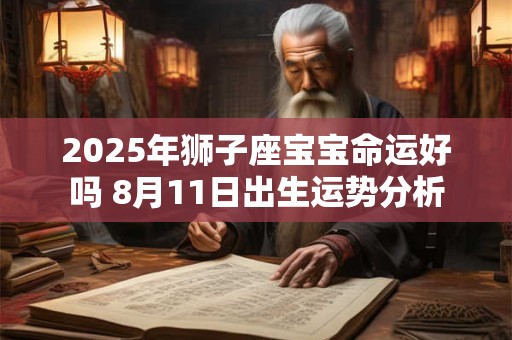 2025年狮子座宝宝命运好吗 8月11日出生运势分析