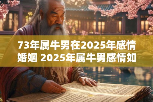 73年属牛男在2025年感情婚姻 2025年属牛男感情如何 73年属牛男在2025年感情婚姻 2025年属牛男感情如何