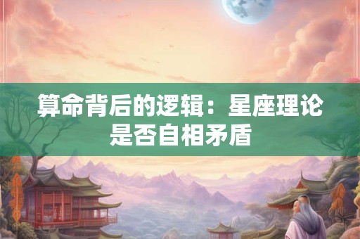 算命背后的逻辑：星座理论是否自相矛盾