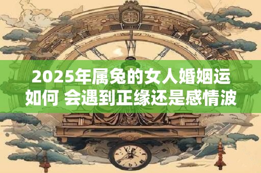 2025年属兔的女人婚姻运如何 会遇到正缘还是感情波折