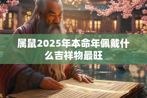 属鼠2025年本命年佩戴什么吉祥物最旺