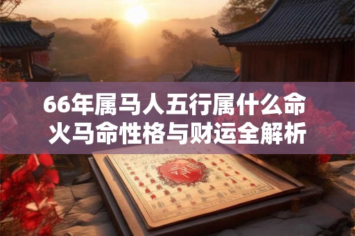 66年属马人五行属什么命 火马命性格与财运全解析 66年属马人五行属什么命 火马命性格与财运全解析