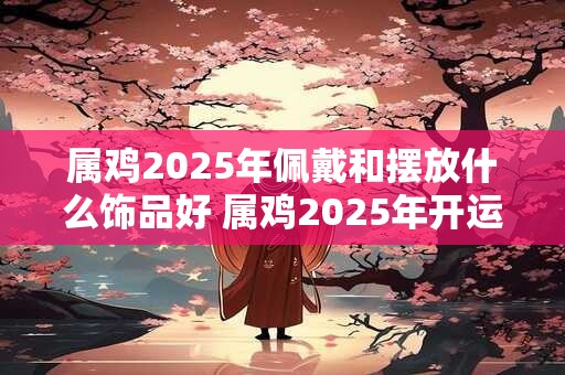 属鸡2025年佩戴和摆放什么饰品好 属鸡2025年开运吉祥物