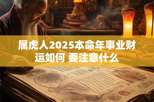 属虎人2025本命年事业财运如何 要注意什么