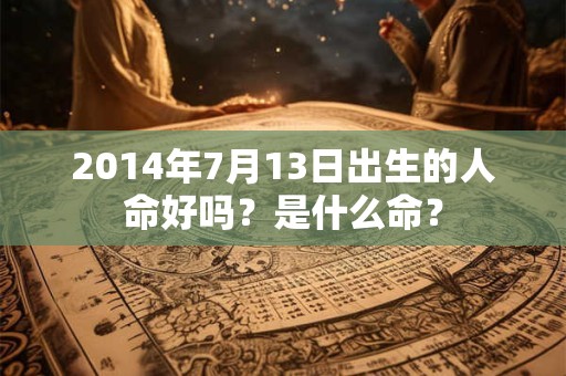2014年7月13日出生的人命好吗？是什么命？