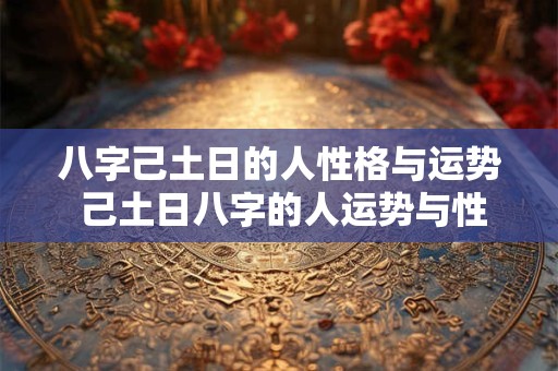 八字己土日的人性格与运势 己土日八字的人运势与性格如何