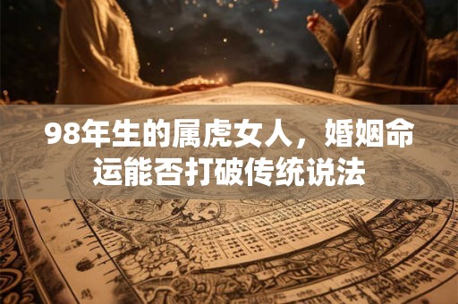 98年生的属虎女人，婚姻命运能否打破传统说法