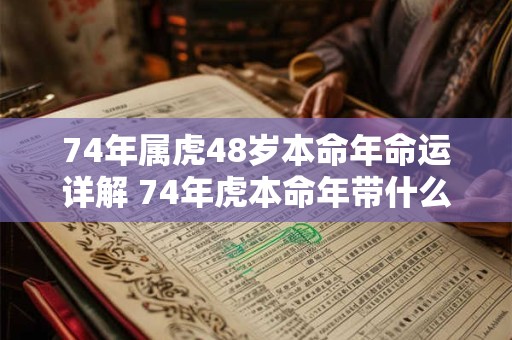 74年属虎48岁本命年命运详解 74年虎本命年带什么辟邪