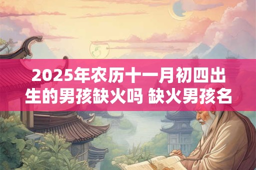 2025年农历十一月初四出生的男孩缺火吗 缺火男孩名字用的字