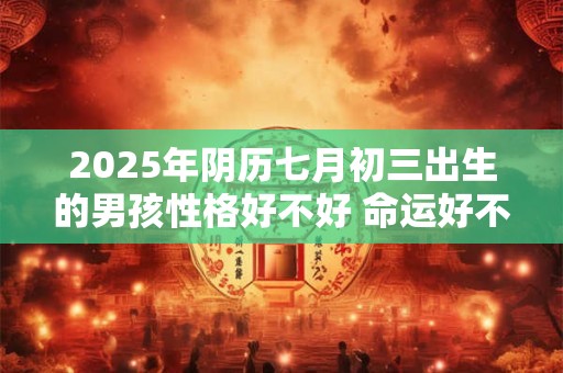 2025年阴历七月初三出生的男孩性格好不好 命运好不好