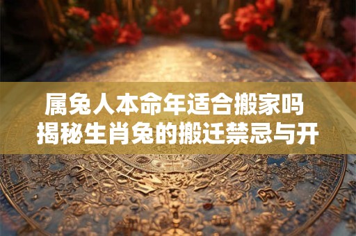 属兔人本命年适合搬家吗 揭秘生肖兔的搬迁禁忌与开运指南