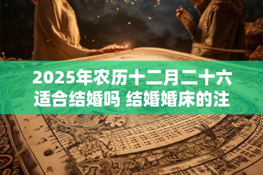 2025年农历十二月二十六适合结婚吗 结婚婚床的注意事项