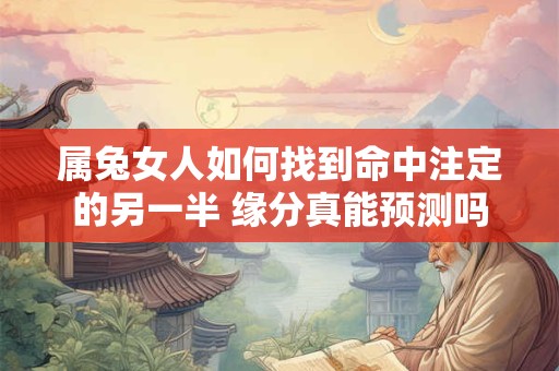 属兔女人如何找到命中注定的另一半 缘分真能预测吗 属兔女人如何找到命中注定的另一半 缘分真能预测吗