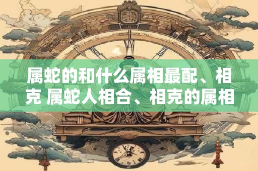属蛇的和什么属相最配、相克 属蛇人相合、相克的属相有哪些 属蛇的和什么属相最配、相克 属蛇人相合、相克的属相有哪些
