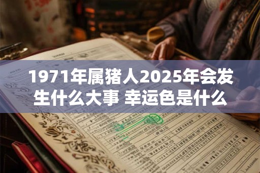 1971年属猪人2025年会发生什么大事 幸运色是什么