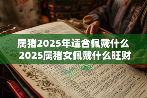 属猪2025年适合佩戴什么 2025属猪女佩戴什么旺财