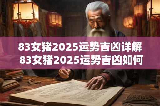 83女猪2026运势吉凶详解 83女猪2026运势吉凶如何 83女猪2026运势吉凶详解 83女猪2026运势吉凶如何