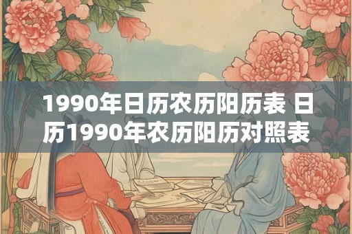 1990年日历农历阳历表 日历1990年农历阳历对照表