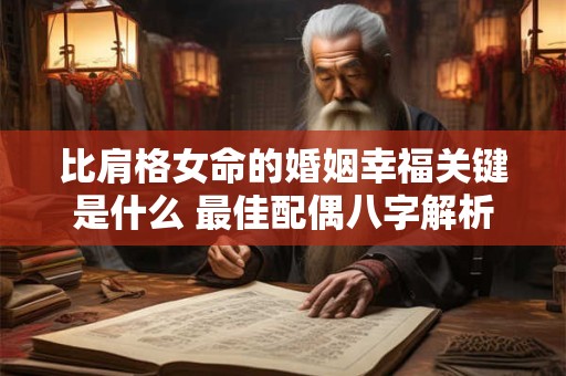比肩格女命的婚姻幸福关键是什么 最佳配偶八字解析