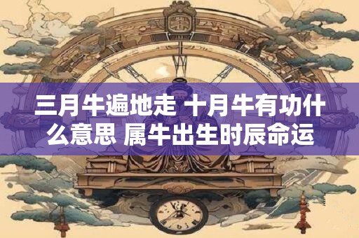 三月牛遍地走 十月牛有功什么意思 属牛出生时辰命运详解