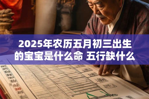 2025年农历五月初三出生的宝宝是什么命 五行缺什么