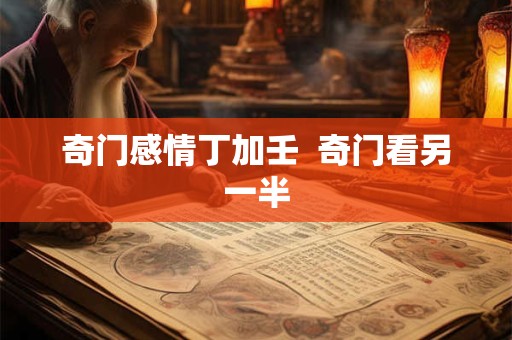 奇门感情丁加壬  奇门看另一半
