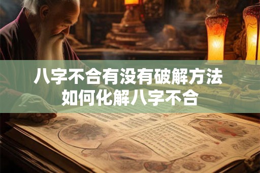 八字不合有没有破解方法 如何化解八字不合