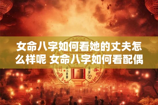 女命八字如何看她的丈夫怎么样呢 女命八字如何看配偶