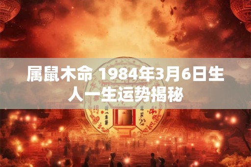 属鼠木命 1984年3月6日生人一生运势揭秘