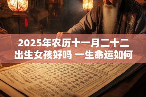 2025年农历十一月二十二出生女孩好吗 一生命运如何