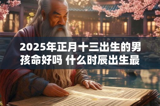 2026年正月十三出生的男孩命好吗 什么时辰出生最好