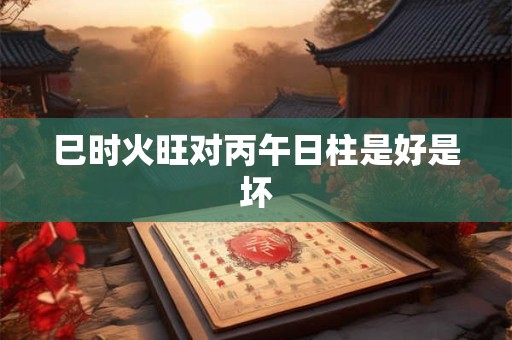 巳时火旺对丙午日柱是好是坏