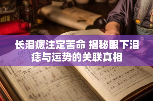长泪痣注定苦命 揭秘眼下泪痣与运势的关联真相
