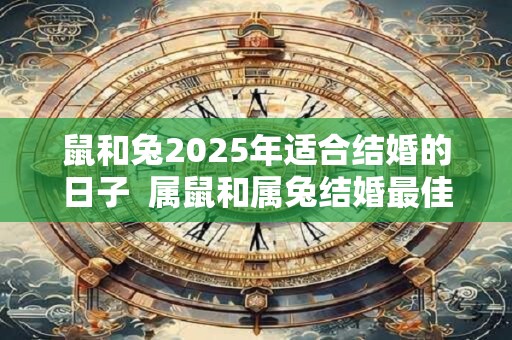 鼠和兔2025年适合结婚的日子  属鼠和属兔结婚最佳吉日