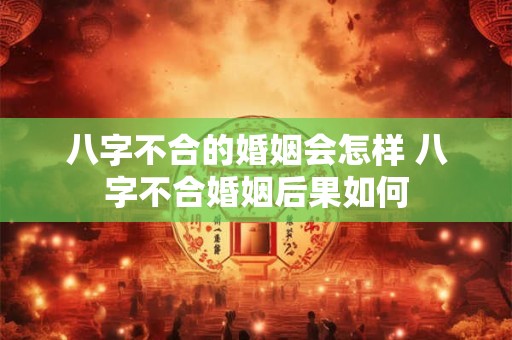 八字不合的婚姻会怎样 八字不合婚姻后果如何