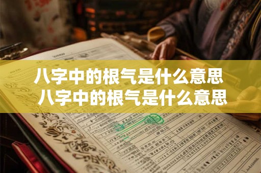 八字中的根气是什么意思  八字中的根气是什么意思