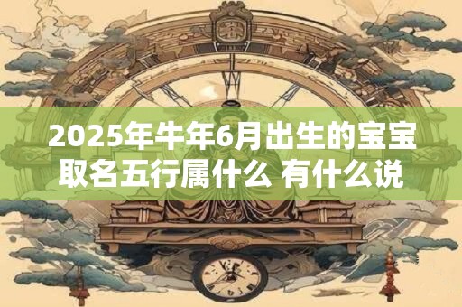 2025年牛年6月出生的宝宝取名五行属什么 有什么说法