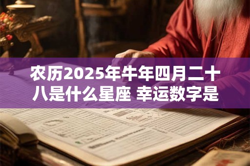 农历2025年牛年四月二十八是什么星座 幸运数字是什么