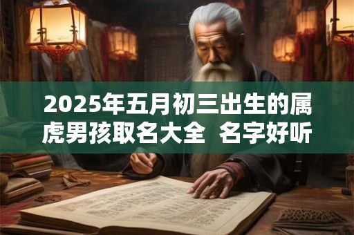 2026年五月初三出生的属虎男孩取名大全  名字好听的