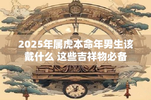 2025年属虎本命年男生该戴什么 这些吉祥物必备