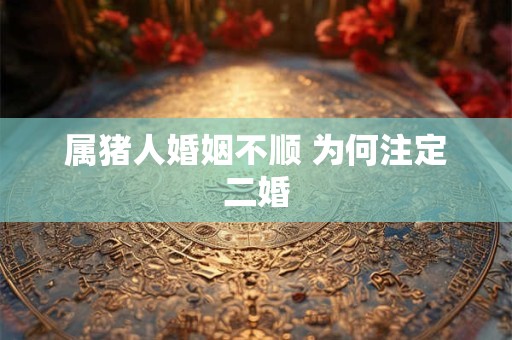属猪人婚姻不顺 为何注定二婚