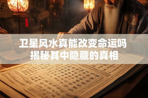 卫星风水真能改变命运吗 揭秘其中隐藏的真相