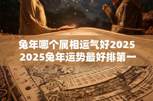 兔年哪个属相运气好2025 2025兔年运势最好排第一的属相