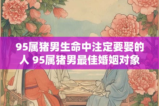 95属猪男生命中注定要娶的人 95属猪男最佳婚姻对象为谁