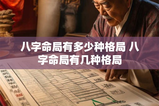 八字命局有多少种格局 八字命局有几种格局