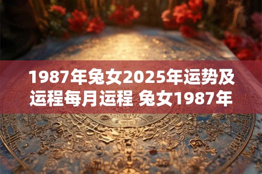 1987年兔女2025年运势及运程每月运程 兔女1987年出生2025年每月运势如何 1987年兔女2025年运势及运程每月运程 兔女1987年出生2025年每月运势如何
