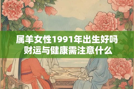 属羊女性1991年出生好吗 财运与健康需注意什么