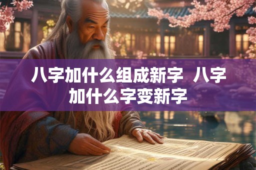 八字加什么组成新字  八字加什么字变新字